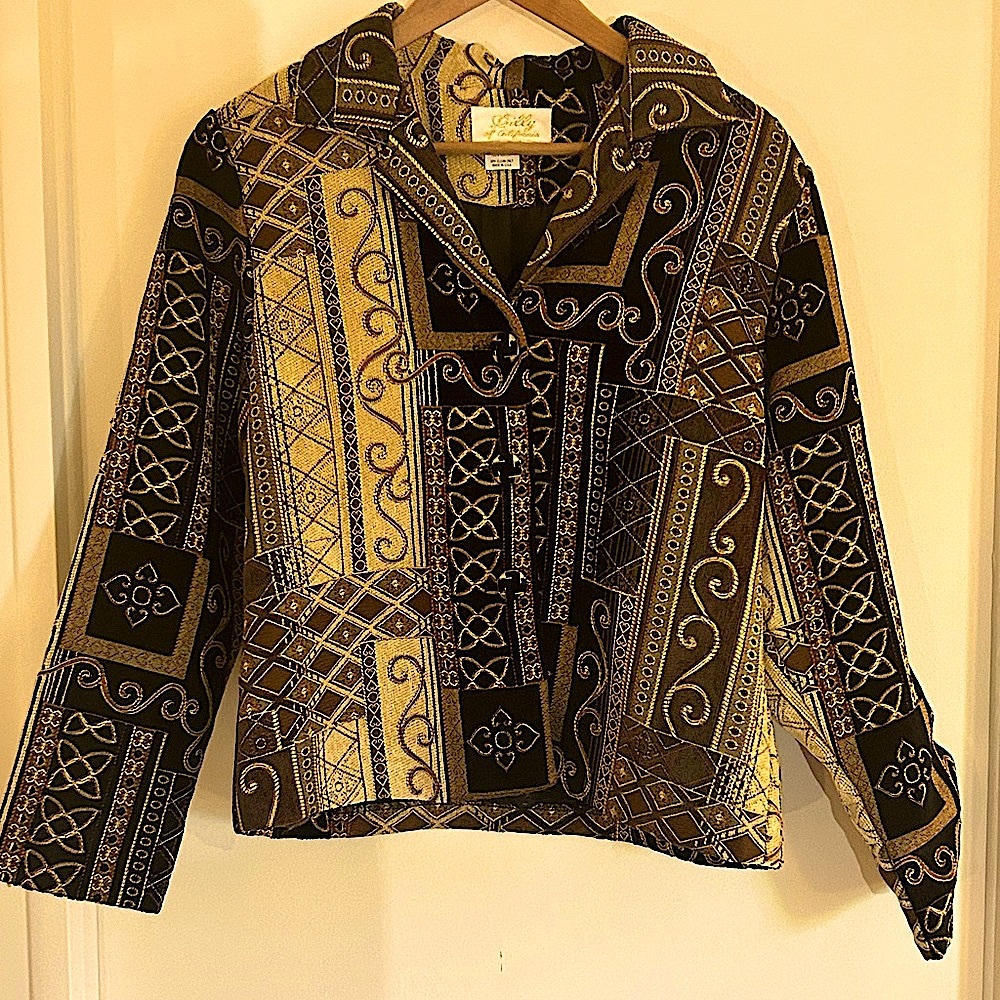 Fab accent jacket … be your own unique self! MADE IN USA. 100% Rayon.